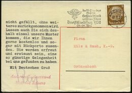 AACHEN 1/ B/ NSFK/ Das NS-Fliegerkorps../ Deutschlandflug 1938/ 22.-29.Mai 1938 (22.5.) Seltener AFS = I K A R U S (= Lo - Flugzeuge