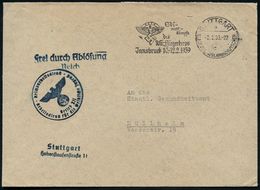 STUTTGART/ 9/ D/ SDA/ NSFK/ Ski-/ Wett-/ Kämpfe/ Des/ NS-Fliegerkorps/ Jnnsbruck 10.-12.2. 1939 (3.2.) Seltener MWSt = I - Aerei