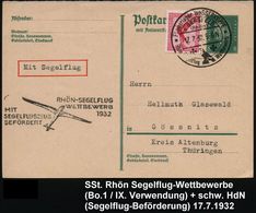 Fliegerlager WASSERKUPPE/ B.GERSFELD/ (Rhön)/ Rhön-Segelflug Wettbewerb 1932 (Juli) SSt = Fliegerdenkmal (Adler) + HdN:  - Vliegtuigen