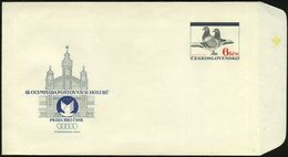 TSCHECHOSLOWAKEI 1983 6 Kc. "18. Brieftauben-Olympiade Prag" = 2 Brieftauben (FCI-Logo U. Messepalast) Ungebr. (Mi.U 71  - Avions