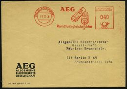 (21b) BELECKE (MÖHNE)/ AEG/ Rundfunkgleichrichter 1958 (3.4.) Dekorativer AFS = 2 AEG-Radio-Gleichrichter , AEG-Firmen.B - Zonder Classificatie