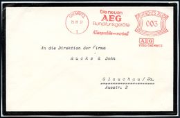 CHEMNITZ/ 1/ Die Neuen/ AEG/ Rundfunkgeräte/ Klangschön U.wertvoll.. 1937 (25.10.) AFS 003 Pf. Auf  T R A U E R - Bf. =  - Ohne Zuordnung
