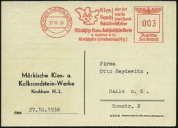 KIRCHHAIN (NIEDERLAUSITZ)1/ Kies/ Sand/ Aller Art../ Kalksandsteine/ Märk.Kies-u.Kalksandstein-Werke / V.Quintus 1938 (2 - Andere & Zonder Classificatie