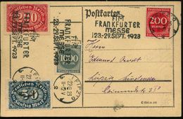 LEIPZIG/ B2b/ FIM/ FRANKFURTER/ MESSE/ 23.-29.SEPT. 1923 (22.8.) Seltener MWSt (Merkurhut) Mehrfach Auf Ortskt. (Bo.S 27 - Unclassified