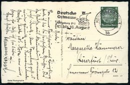 KÖNIGSBERG (PR) 1/ Bb/ Deutsche/ Ostmesse/ DOK..15.bis 18.August 1937 (28.7.) MWSt = DOK-Kogge (Logo) Auf S/w.-Foto-Ak.: - Ohne Zuordnung