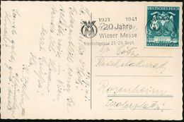 WIEN 1/ G/ 1921 1941/ 20 Jahre/ Wiener Messe/ Herbstmesse.. 1941 (10.9.) MWSt Auf EF 6 Pf. Wiener Messe (Mi.769 EF) Beda - Zonder Classificatie