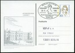 10878 BERLIN ZENTRUM/ 225.Geburtstag Sonderschau/ Rahel Varnhagen Von Ende 1996 (26.5.) SSt (Brustbild) Auf  PP 80 Pf. V - Guidaismo