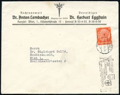 WIEN 101/ A/ EHRLICH/ WÄHRT/ AM/ LÄNGSTEN/ WUCHER/ RAMSCH/ SCHACHER 1939 (10.3.) Seltener Anti-semitischer MWSt (österr. - Guidaismo