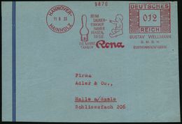 HANNOVER-/ HAINHOLZ/ ..Rona/ GUSTAV WELLMANN/ GMBH/ GUMMIWARENFABRIK 1933 (11.8.) AFS = Baby, Großer Gummisauger , Klar  - Andere & Zonder Classificatie