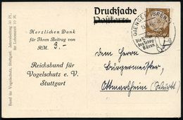 GIENGEN (BRENZ)/ Die Wiege/ Des Teddy-/ Bären 1940 (19.10.) HWSt = Teddy Auf Spenden-Ak: Reichsbundes Für Vogelschutz, K - Zonder Classificatie