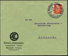 NEUSTADT B. COBURG/ DIE BAYERISCHE PUPPENSTADT 1932 (1.9.) HWSt = 2 Puppen , Klar Gest. Firmenbf.: Ernst Liebermann/ Pup - Non Classificati