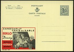 BELGIEN 1958 1,50 F. Reklame-P., Grau: ZANDTAPIJT/TAPIS DE SABLE../KRÜGER/BIER.. = Pflastermalerei (histor., Christl. Ge - Otros & Sin Clasificación