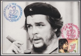 TMA-199 CUBA 2005 SPECIAL CANCEL MAXIM CARD ERNESTO CHE GUEVARA. 40 ANIV GUERRILLA EN EL CONGO. - Maximum Cards