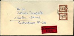 B.R.D. 1964 (10.12.) 50 Pf. Goethe, Reine MeF: Horizontales Paar Aus Bogen! Klar Gest. (8 MÜNCHEN) Div. AS (bl. 2L: 1 Be - Escritores