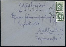 RADEBEUL 1/ KARL-MAY-MUSEUM 1945 (22.9.) HWSt Auf Seltener Ost-Sachsen-Frankatur 6 Pf. Ziffer, Grün (Mi.43 B I, MeF + 30 - Schrijvers