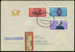 BERLIN W 8/ 400.GEBURTSTAG VON/ SHAKESPEARE.. 1964 (6.2.) SSt Auf 40 Pf. "400. Geburtstag Shakespeare" U. 20 Pf. Quadrig - Schrijvers