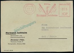 ILMENAU/ Heju/ Thermo-/ Meter/ Temperatur-/ Regler/ Hermann Juchheim 1955 (17.8.) AFS (= Thermometer, Temperaturregler)  - Climat & Météorologie