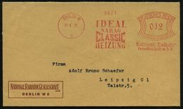 BERLIN W/ 8/ IDEAL/ NARAG/ CLASSIC/ HEIZUNG/ Nationale Radiator/ GmbH 1932 (17.5.) AFS , Klar Gest. Firmen-Bf. (Dü.E-1CE - Non Classés