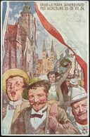 WUERZBURG 2 1904 (Juli) 1K Auf PP 5 Pf. Wappen, Grün: Offiz. Fest-Postkarte D. X. Fränk. Sängerbundesfestes (Sänger In D - Música