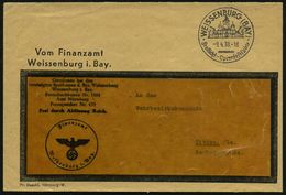 WEISSENBURG (BAY)/ Freilicht-Opernfestspiele 1938 (9.4.) HWSt (Ortsbild) Auf Markenlosem Dienst-Bf.: FdAR/ Finanzamt.. ( - Muziek