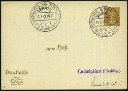 BRUCHSAL/ ***/ HISTOR.SCHLOSSKONZERTE/ 15.,16.,17.JUNI 1929 (14.5.) Seltener HWSt Auf PP Goethe 3 Pf. (Heß, PP 97/B 6-02 - Muziek