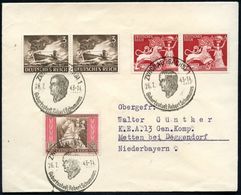 ZWICKAU (SACHS)/ Geburtsstadt Robert Schumanns 1943 (26.7.) HWSt = Kopfbild Schumann, 3x Klar Auf Inl.-Bf. (Bo.22 I, Ers - Musica