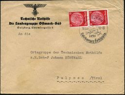 SALZBURG 1/ Salzburger Festspiele 1939 (15.8.) SSt (Lorbeer, Theatermaske) Auf Dienst-Bf.: Technische Nothilfe, Die Land - Musik