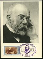 3392 CLAUSTHAL-ZELLERFELD 1/ GEBURTSSTADT VON ROBERT KOCH 1982 (18.2.) V I O L E T T E R  SSt (Kopfbild) Auf 50 Pf.  Rob - Nobelpreisträger