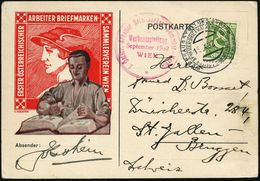 ÖSTERREICH 1932 (15.9.) SSt: WIEN/I. ÖSTERR. ARBEITER-BRIEFMARKENSAMMLER-VEREIN/WERBEAUSST. + Roter HdN.: Werbeausstellu - Filatelistische Tentoonstellingen