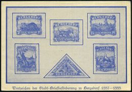 HAMBURG/ TAG DER BRIEFMARKE/ GDS 1943 (10.1.) SSt = Merkurkopf Auf EF 6 + 24 Pf. Tag Der Briefmarke (Mi.828 EF) Monochro - Dag Van De Postzegel