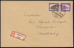 LEIPZIG C1/ Tag D.Briefmarke 1937 (10.1.) SSt Auf WHW 15 U. 40 Pf. , Satzreine Frankatur (Mi.640, 642, + 25,50 EUR) + RZ - Journée Du Timbre