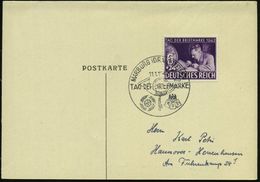 MARBURG (DRAU,STEIERM)/ TAG DER BRIEFMARKE 1942 (11.1.) SSt (Posthorn) Auf EF 6 + 24 Pf. Tag D. Briefmrke (Mi.811 EF) Fe - Día Del Sello