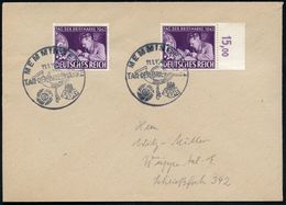 MEMMINGEN/ TAG DER BRIEFMARKE 1942 (11.1.) SSt Auf 2x 6 + 24 Pf. Tag Der Briefmarke (Mi.811 MeF, + 11.- EUR) Portorichti - Dag Van De Postzegel