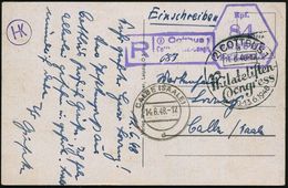 (2) COTTBUS 1/ A/ Philatelisten-/ Congress 1948 (11.6.) SSt + Viol. SR-Stempel: (2) Cottbus 1/Cottb. Philat. Congr. (wie - Briefmarkenausstellungen