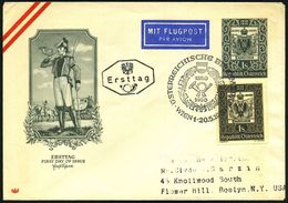 ÖSTERREICH 1950 (20.5.) PU 1 S. "100 Jahre Österr. Briefmarke" = Postillon, Postkutsche (u. 2 Kreuzer-Marke) + Motivgl.  - Filatelistische Tentoonstellingen