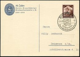 Braunschweig/ 35.Ringtag/ 25.Sammlertag/ 50 Jahre Verein/ Braunschw.Briefm.Sammler EV 1935 (2.6.) Seltener SSt = Alt-Bra - Francobolli Su Francobolli