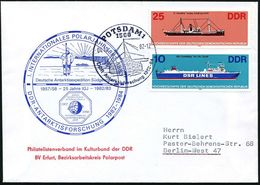 1500 POTSDAM 1/ DDR Antarktisforschung 1982-84 1982 (4.10.) SSt = Forschungsstation , Polar-SU: I. INTERNAT. POLARJAHR.. - Antarctische Expedities