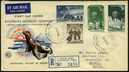 AUSTRAL.ANTARKTIS 1960 (30.1.) Austral. Antarktisforschung, Kompl. Satz + 1K: DAVIS/A.N.A.R.E./AUST ANTARCTIC TERR 2x +  - Antarctische Expedities