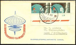 SÜDAFRIKA 1960 (11.1.) HWSt.: SANAE = Südafrikan. Antarktisstation Queen Maud-Land, Eröffnet Januar 1960 (Abb.: Pinguin) - Expéditions Antarctiques