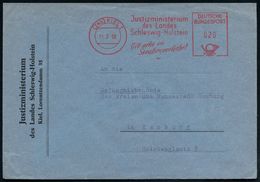 (24b) KIEL 1/ Justizministerium/ Des Landes/ Schleswig-Holstein/ Gib Acht Im/ Straßenverkehr 1958 (11.2.) AFS Auf Minist - Policia – Guardia Civil