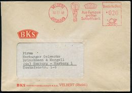 VELBERT/ (RHEINLAND)/ BKS/ Aus Europas/ Größter/ Schloßfabrik 1948 (30.11.) AFS = Sicherheitsschloß U. Schlüssel , Firme - Polizei - Gendarmerie