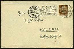 BERLIN N 4/ Ar/ Das Deutsche/ Rote Kreuz/ Immer Bereit.. 1939 (28.9.) MWSt = RK-Schwester M. Verwundetem + 1K: BERLIN N/ - Croix-Rouge