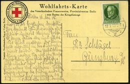 KRAIBURG/ *2/ 3 1915 (17.5.) 1K-Gitter Auf Monochromer Kupferdruck-Rotkreuz-Spenden-Ak.: Grossadmiral V. Tirpitz , EF 5  - Rode Kruis