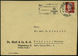 (19b) MAGDEBURG / A/ BPA 7/ Das/ DEUTSCHE ROTE KREUZ/ Ruft.. 1953 (5.11.) MWSt (Kreuz) Firmenbf. (Bo.S 651 A , Nur 3 Mon - Cruz Roja