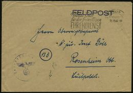 (5a) DANZIG 5/ B/ Melde Dich/ Für Den Freiwilligen/ EHRENDIENST 1944 (25.10.) Seltener MWSt Mit PLGZ (im Ort Teils Etw.s - Médecine