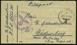 DT.BES.ITALIEN 1944 (15.7.) 1K: FELDPOST/d/--- + Viol. 1K-HdN: Feldpostnummer 05398 = O.T. Groß-Lazarett San Giovanni (I - Geneeskunde