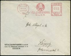 ESSEN/ 1/ VITA-ZAHNFABRIK/ GmbH 1935 (26.11.) AFS = Zahn (Firmen-Logo) Klar Gest. Firmen-Bf. (Dü.E-3CEo) - MEDIZIN / GES - Medicine