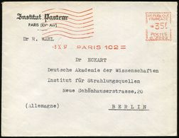 FRANKREICH 1957 (8.10.) AFS.: PARIS 102/C.3022 + 8 Wellen = Institut Pasteur (Louis Pasteur (1822-1895) Entwickelte Impf - Medicina
