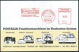 6800 Mannheim 31 1984 (25.5.) AFS.: VORFÜHRSTEMPEL/POSTALIA/ Boehringer/125/Jahre Im Dienst/ Der Gesundheit.. , Seltene  - Farmacia