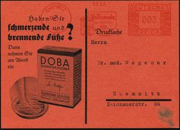 CHEMNITZ/ 4/ Volksmalz/ D.Malz F./ Alle/ GEBR.DOLLFUS 1935 (30.4.) Seltener AFS (Packung "Plantomalz") Dekorat. Reklame- - Geneeskunde